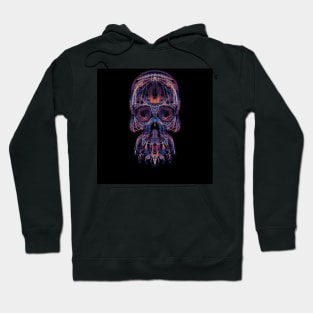 Electroluminated Skull - Synthwave 2 Hoodie